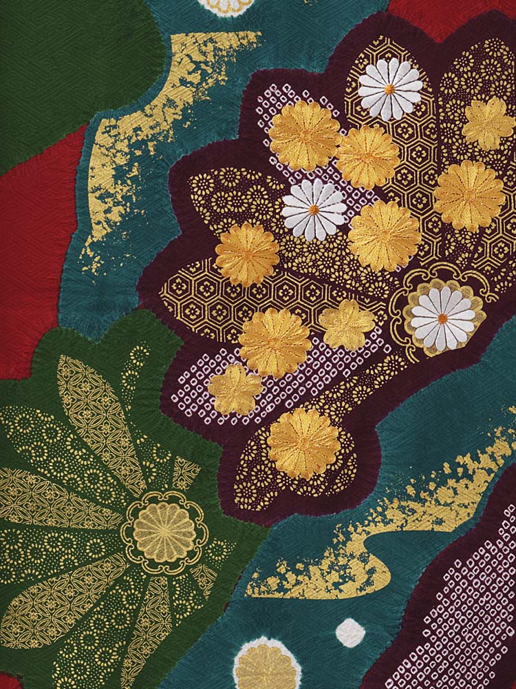 大㐂百花 桶絞り刺繍振袖