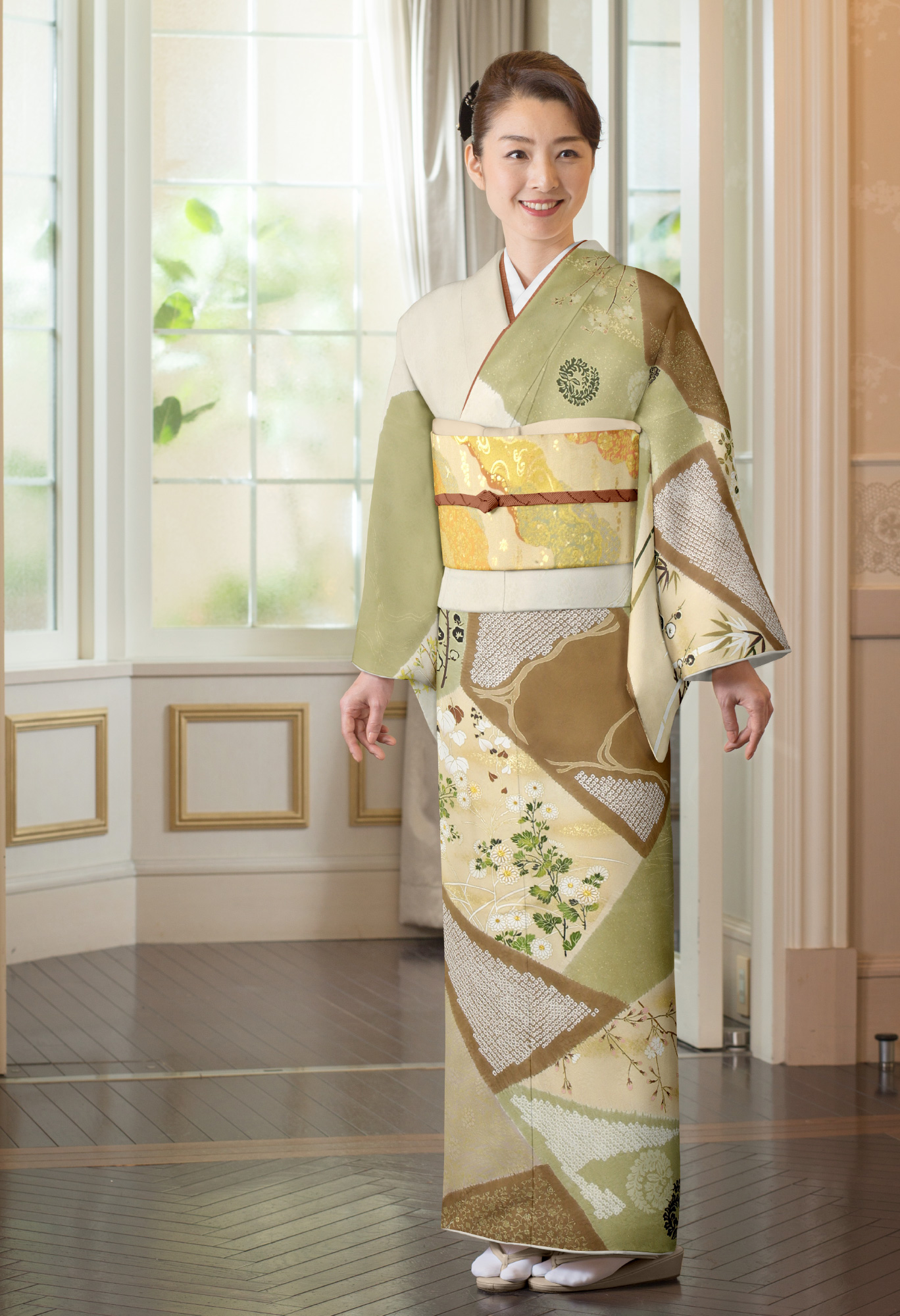 大㐂百花 訪問着