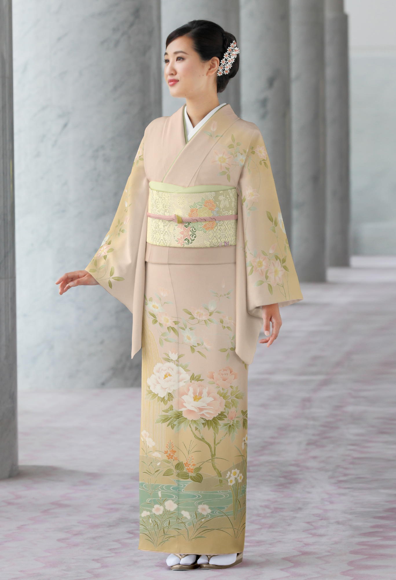 花井幸子 手描き友禅訪問着