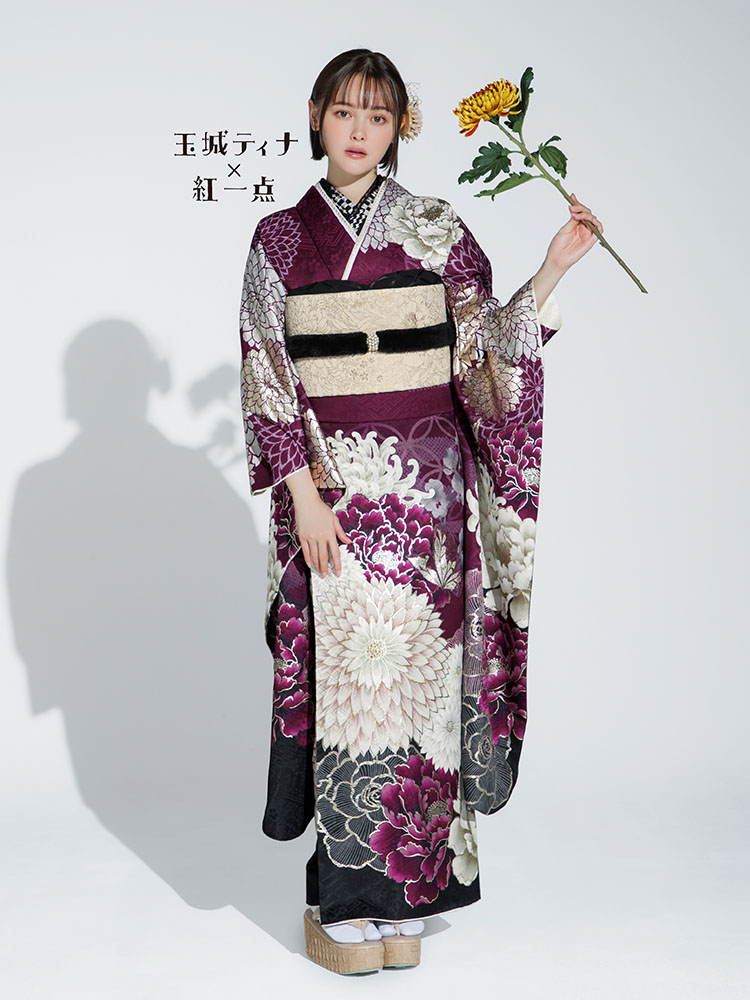玉城ティナ✕紅一点 振袖