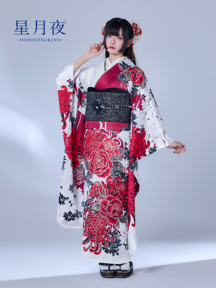 ブランド振袖 白振袖 赤振袖・エンジ振袖